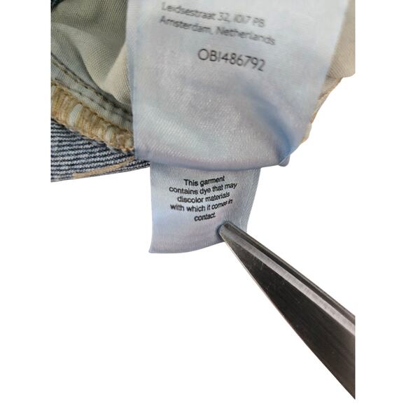 Urban Outfitters BDG Mid Rise Wide Leg Jeans Lace Up Denim Sz 26 X 32 Y2K - Picture 12 of 16